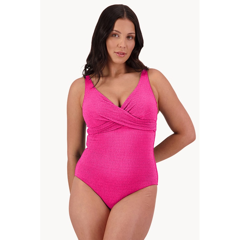 Retro Deco DD/E Cup Wrap Front One Piece