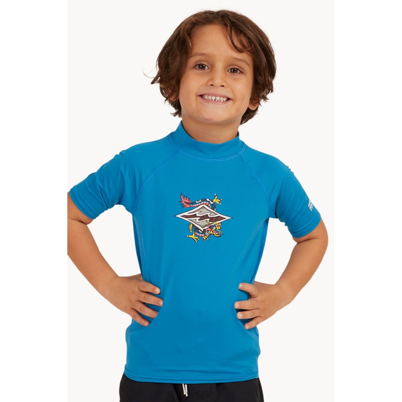 Toddler Boys Drgn Rf Short Sleeve Suntop