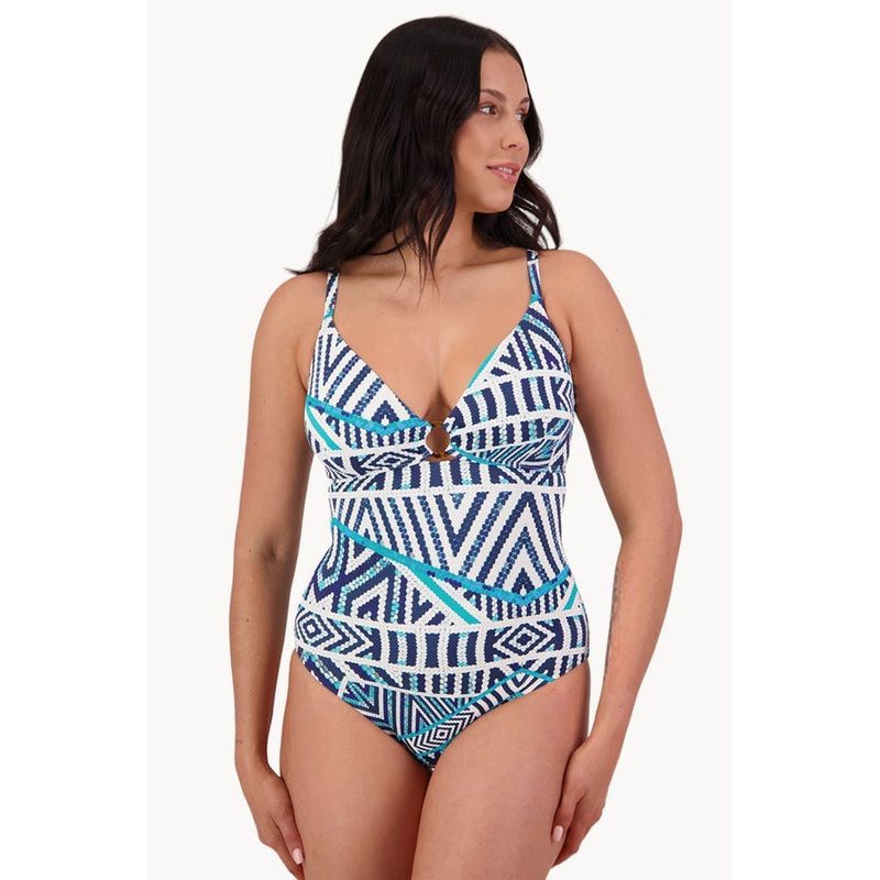 Tribal Geo DD/E Cup Ring Front One Piece