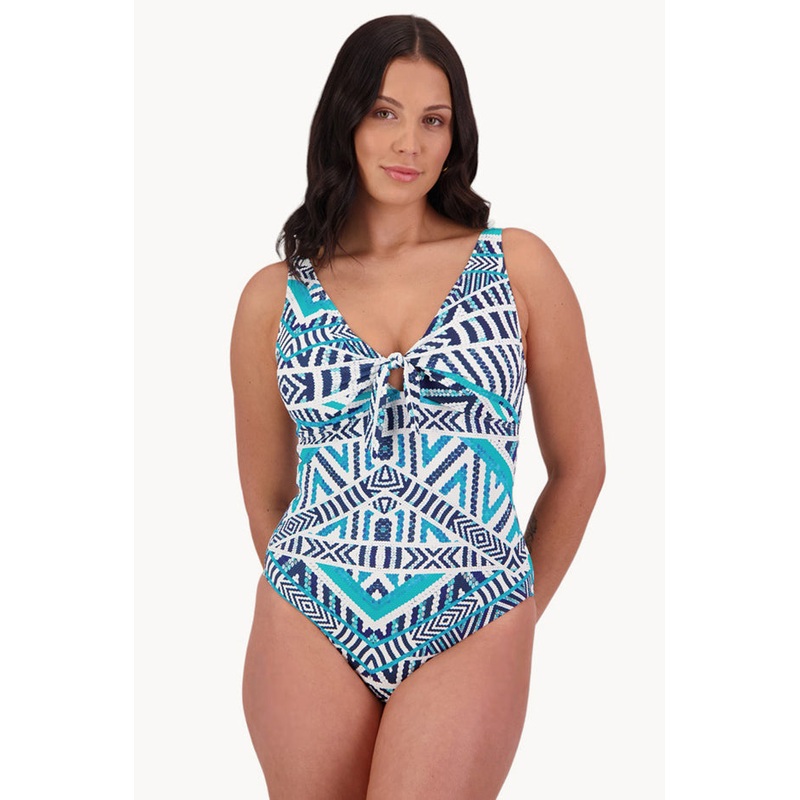Tribal Geo F/G Cup Tie Front One Piece