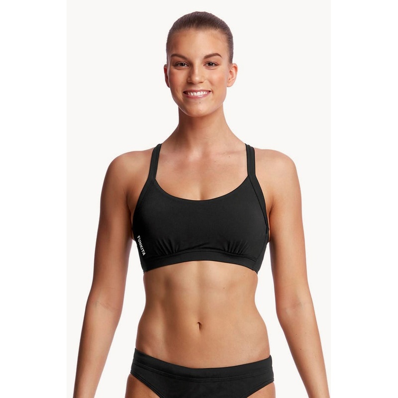 Still Black Hold Steady Crop Top
