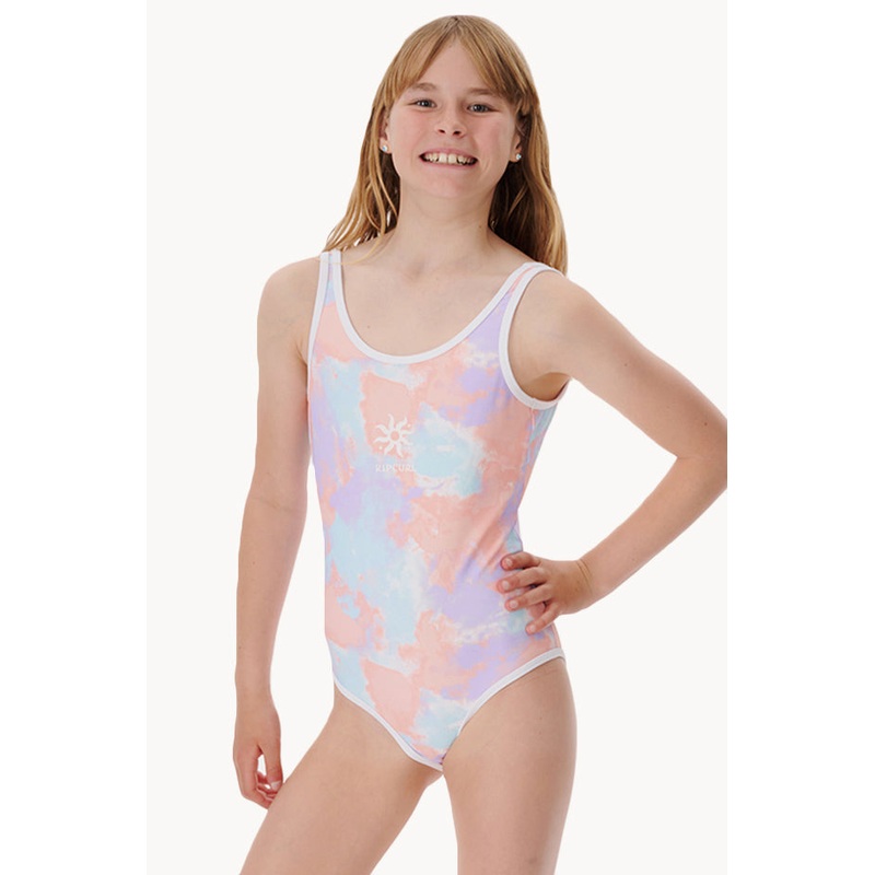 Girls Surf Check One Piece