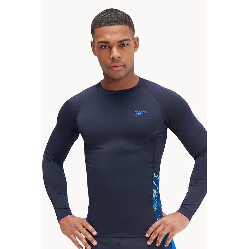 Mens Printed Long Sleeve Suntop