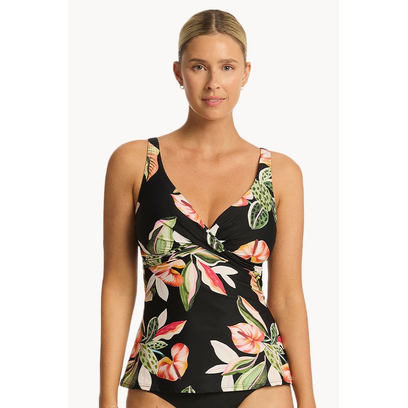 Sundown Cross Front Swing Tankini Separate
