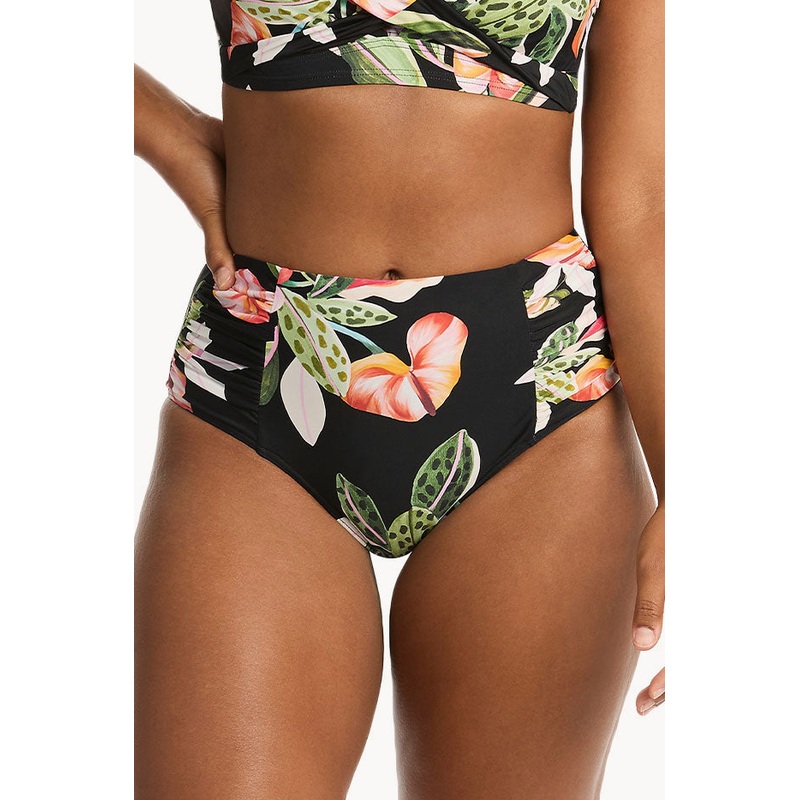 Sundown Gathered High Waist Pant