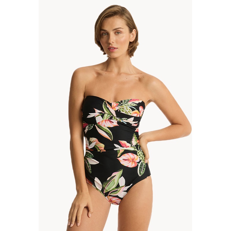Sundown Twist Bandeau One Piece