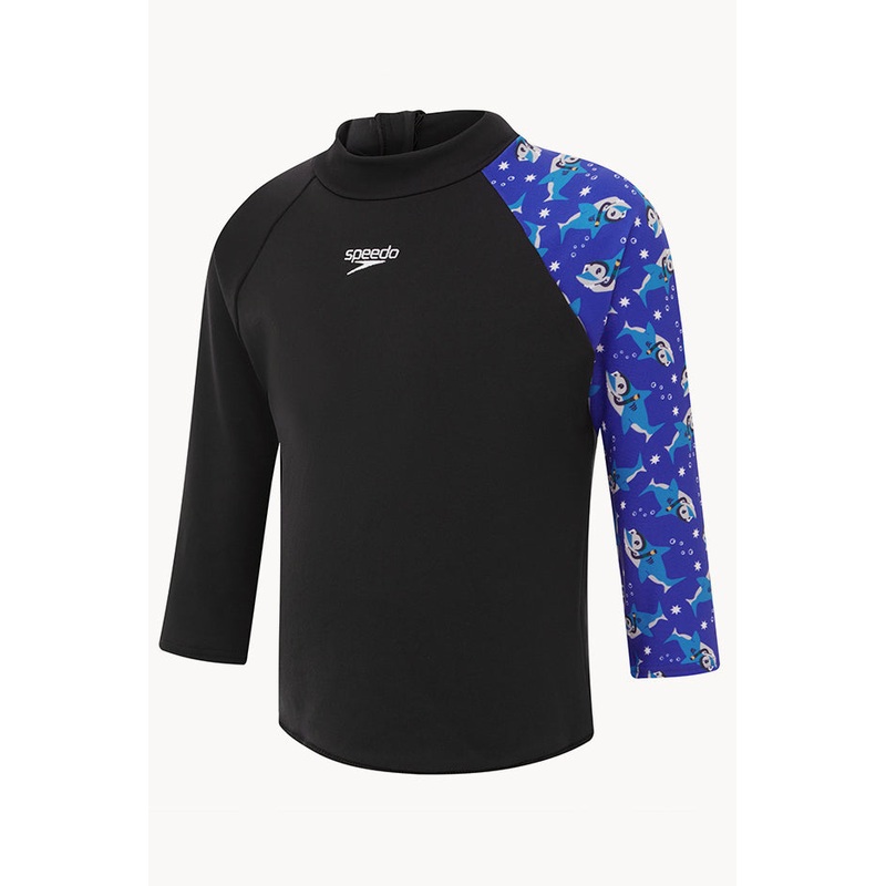 Toddler Boys Shark Digital Printed Suntop