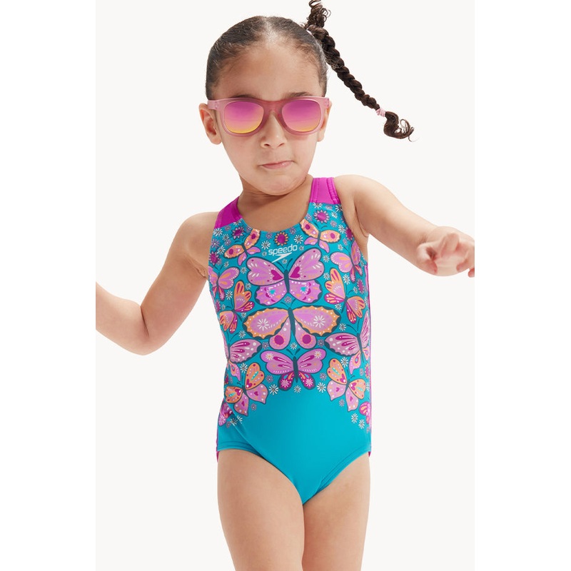 Toddler Girls Butterfly Digital Placement One Piece