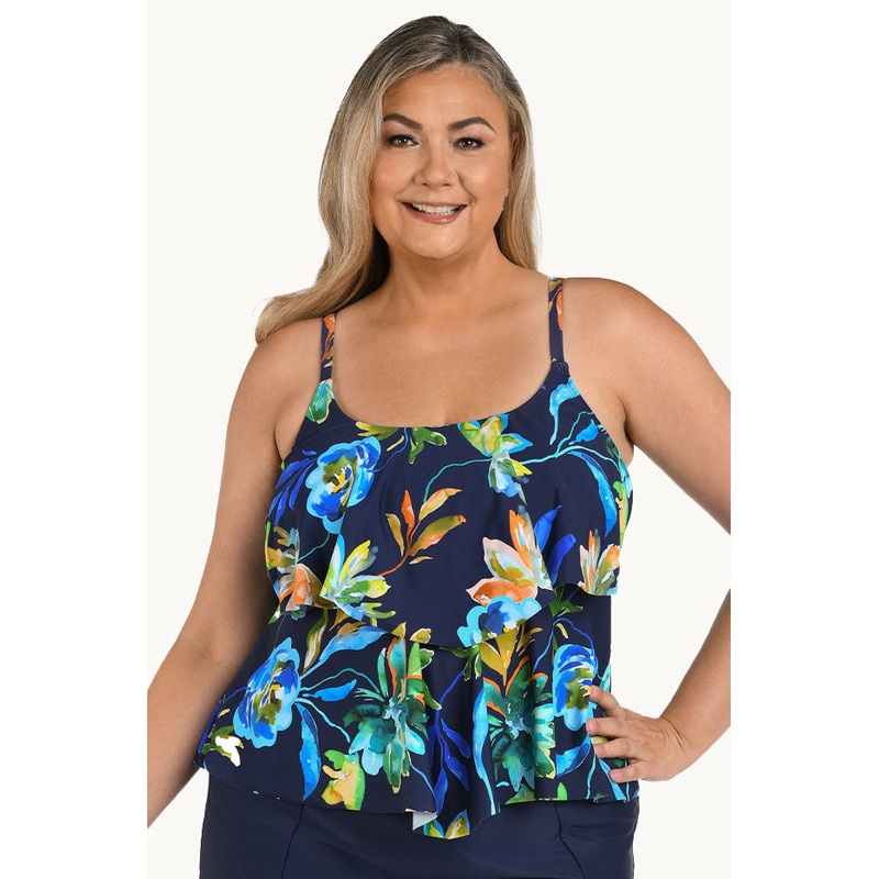 Indigo Vineyard Tiered Tankini Separate