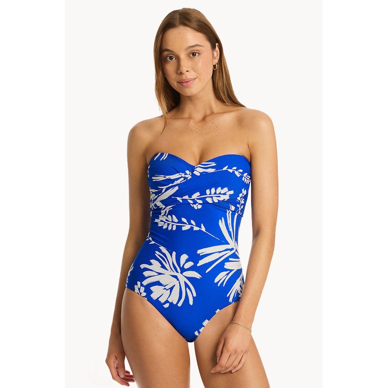 Tradewind Cross Front Bandeau One Piece