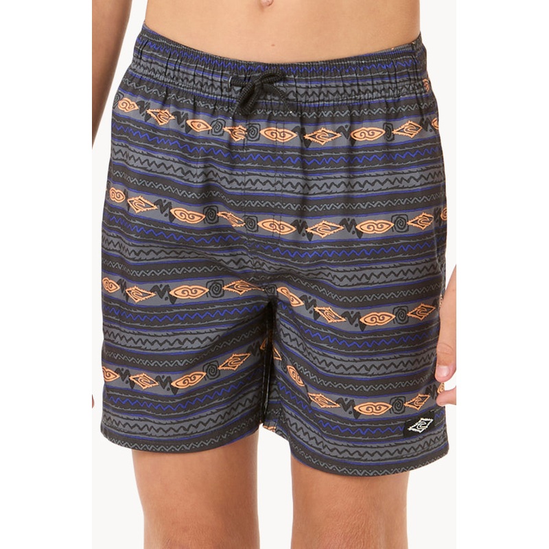 Boys Raw Energy Stripe Volley Boardshort