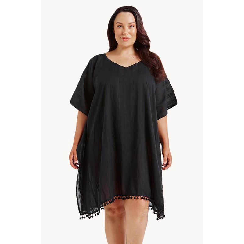 Cotton V Neck Kaftan