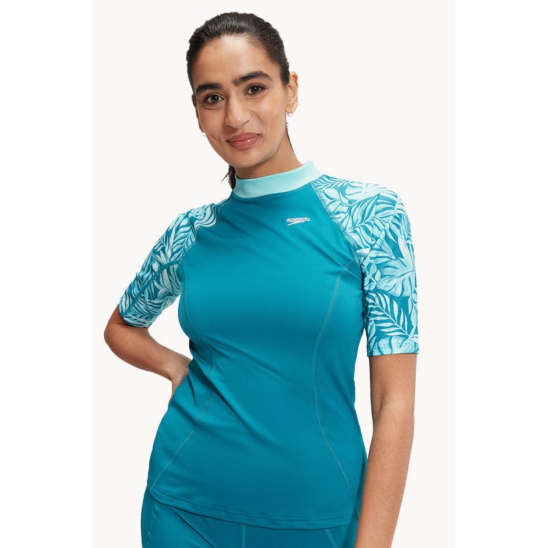 Printed Short Sleeve Suntop