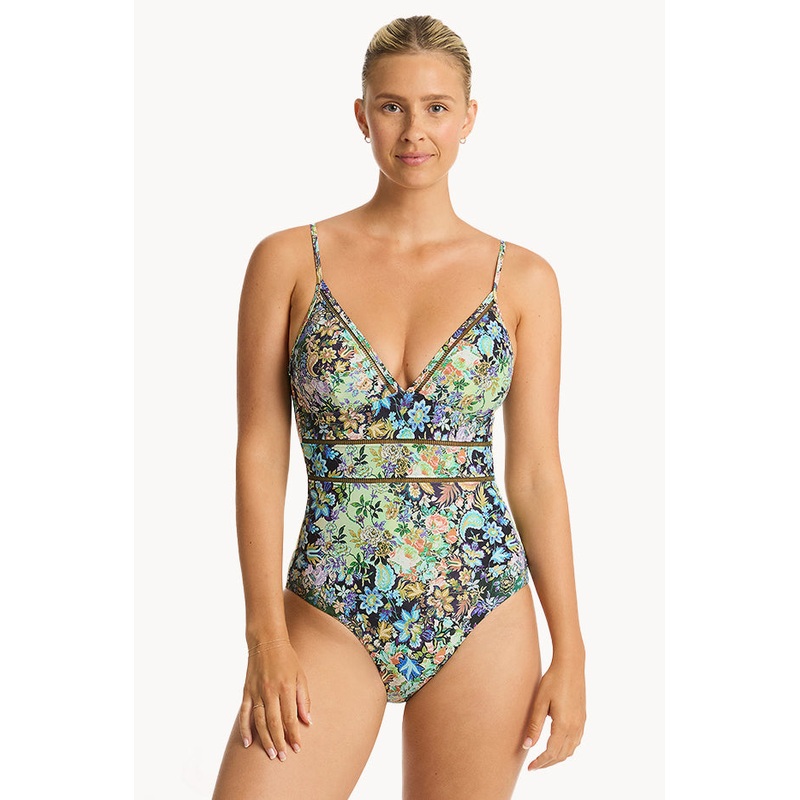 Wildflower Spliced Tri One Piece