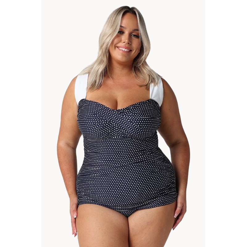 Dots Skirted Retro One Piece