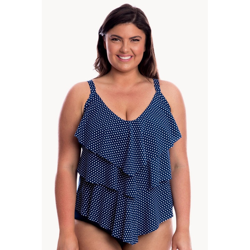 Dots Tiered Tankini Separate