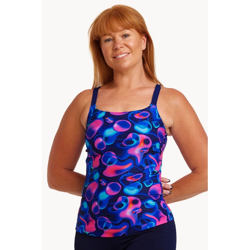 Liquid Lights Scoop Neck Tankini Separate