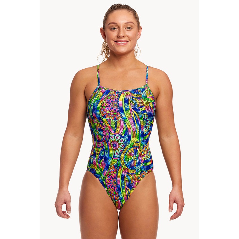 Spin The Bottle Single Strap One Piece