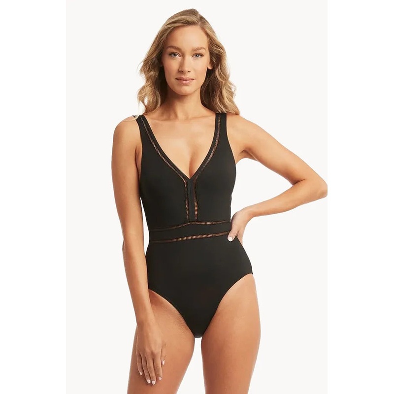 Spliced Plunge One Piece