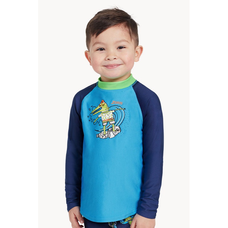 Boys Crocodile Long Sleeve Suntop