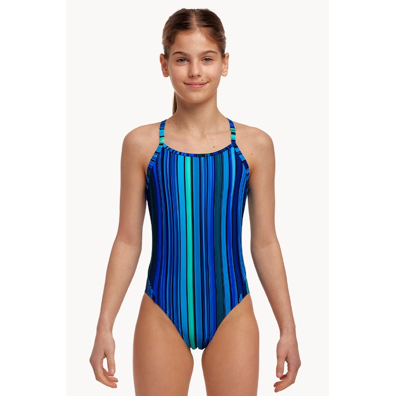 Girls Beam Bars Diamond Back One Piece