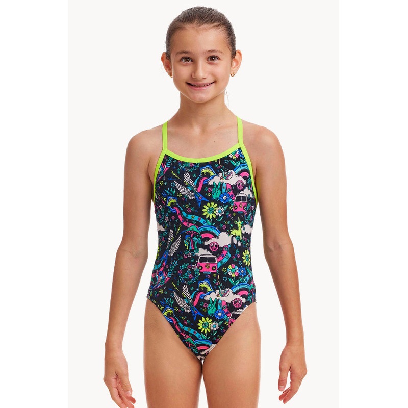 Girls Hippy Dippy Eco Single Strap One Piece