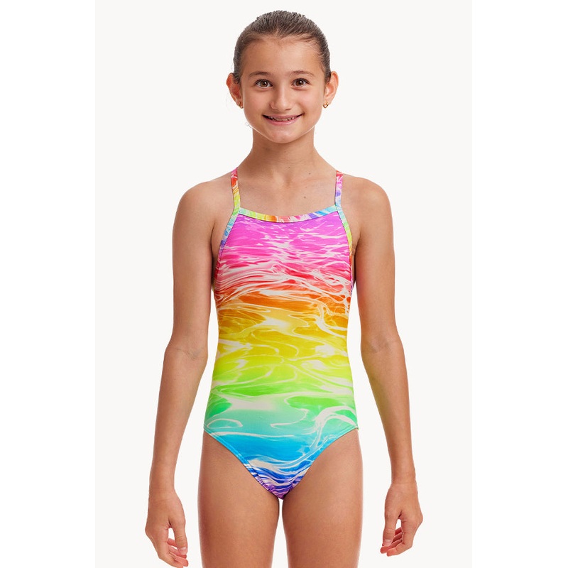 Girls Lake Acid Tie Me Tight One Piece