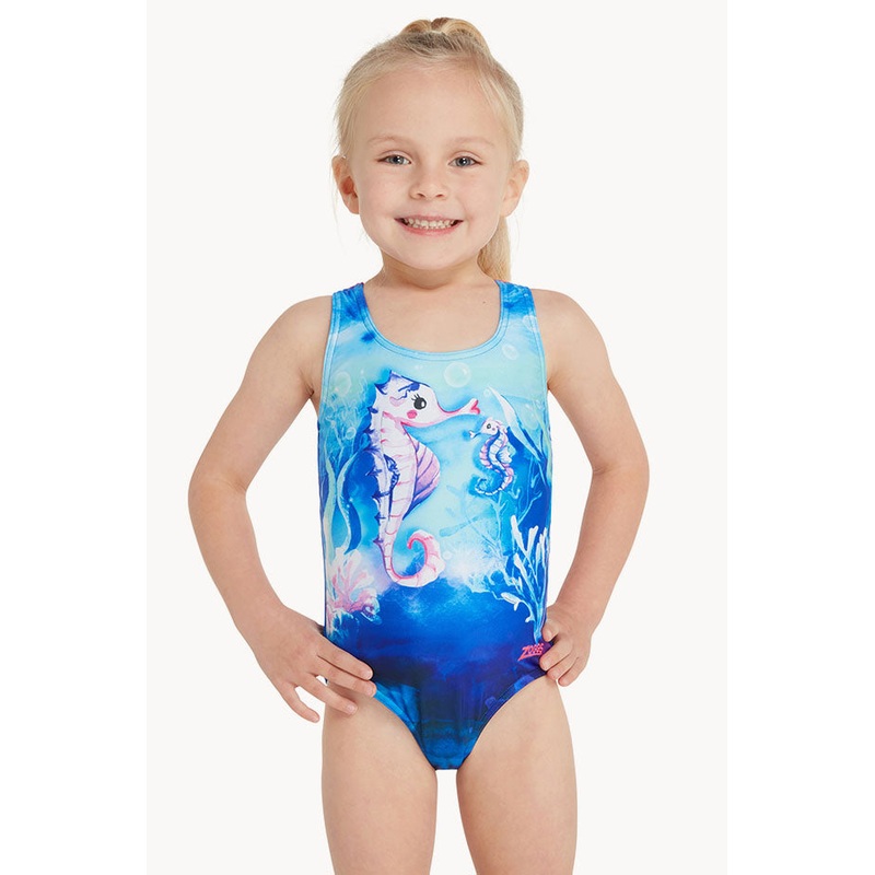 Girls Sea Horse Actionback One Piece