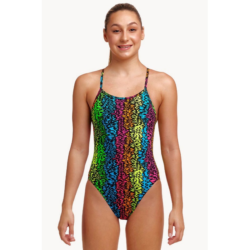 Girls Sunset West Eco Single Strap One Piece