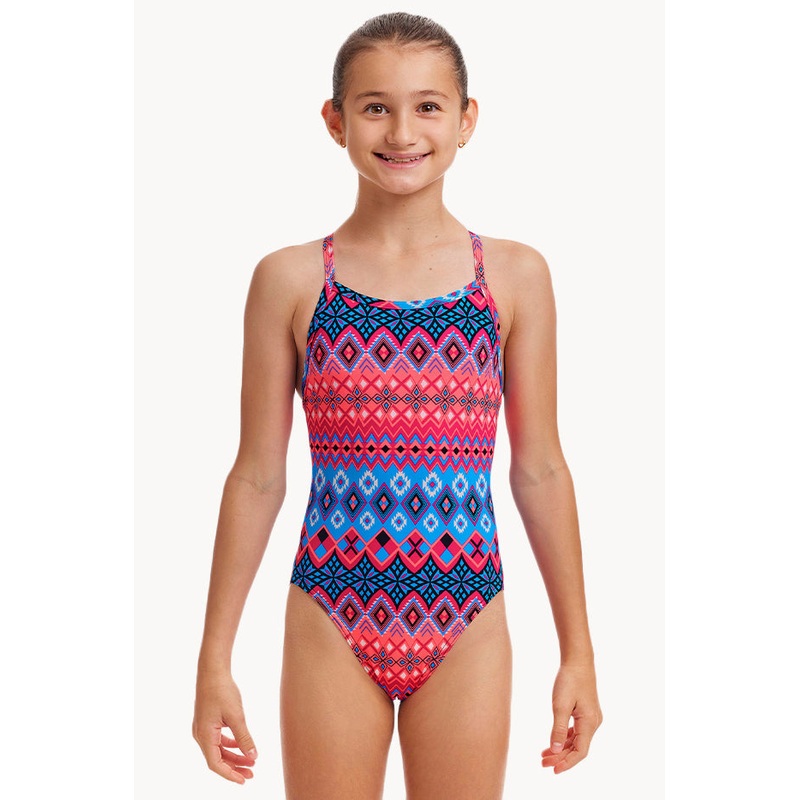 Girls Tinsel Town Single Strap One Piece