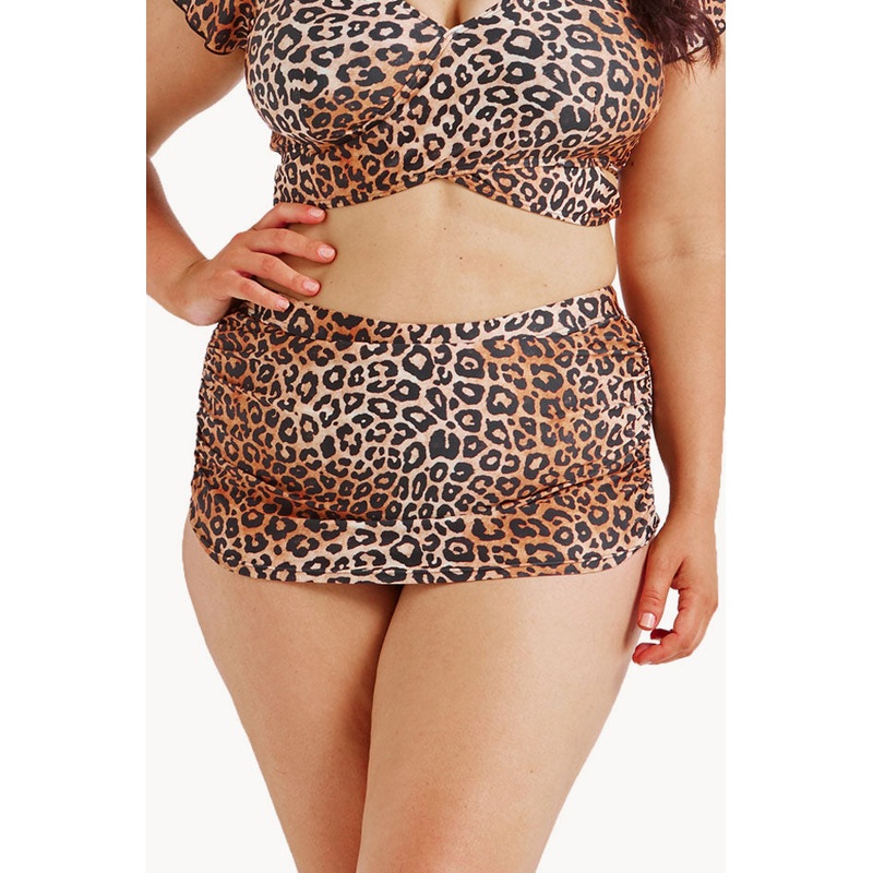 Leopard Retro Skirted Pant