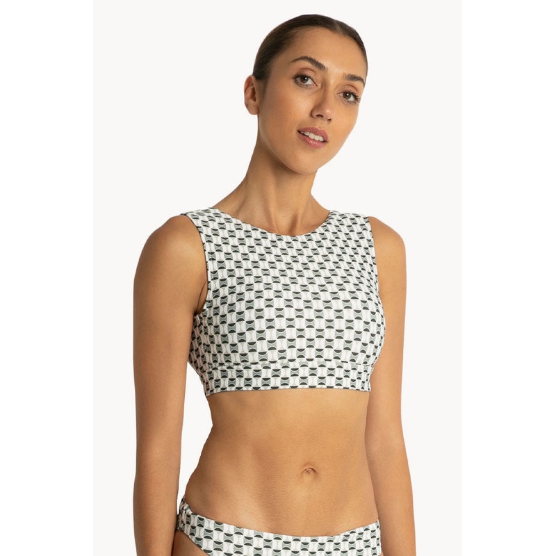 Crete High Neck Crop