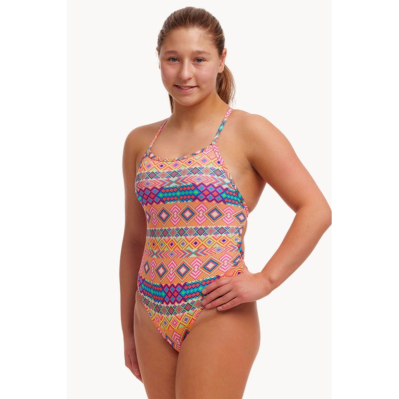Girls Devil In Detail Twisted One Piece