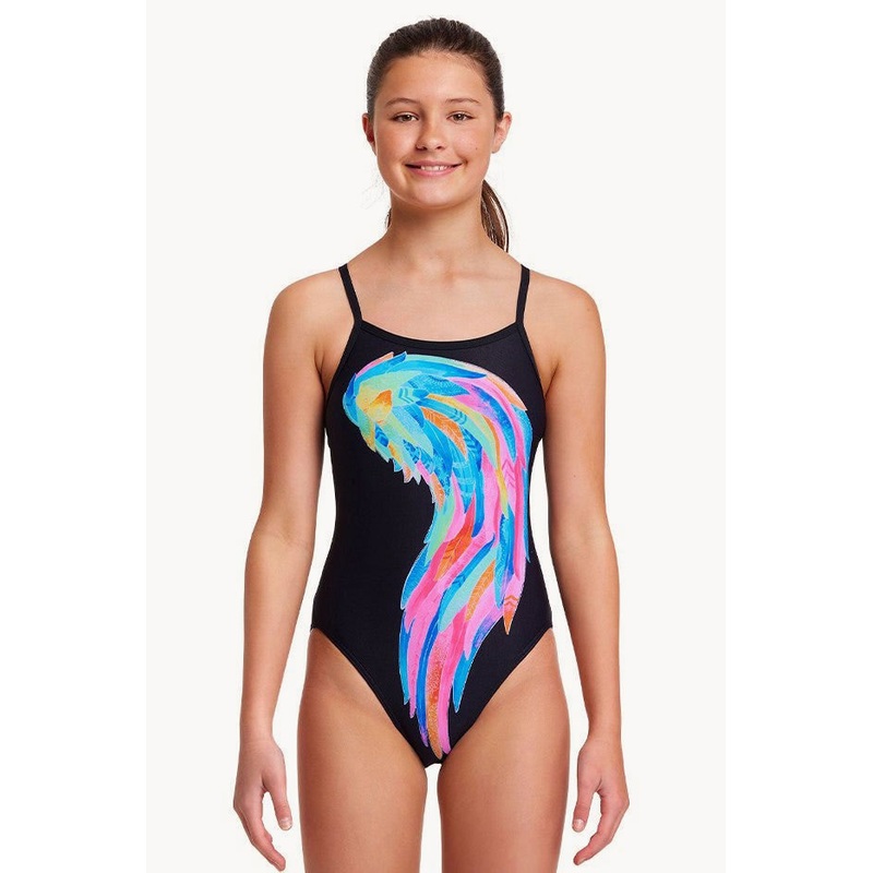 Girls Icarus Ink Single Strap One Piece