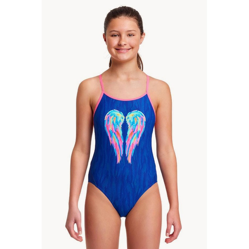 Girls Icarus Wings Diamond Back One Piece