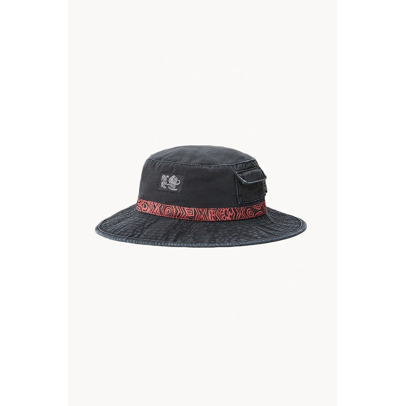 Mens Solid Rock Wide Brim Hat