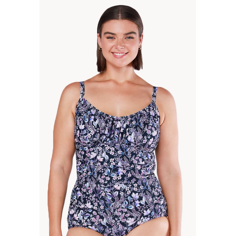 Navy Floral DD/E Cup Tankini Separate