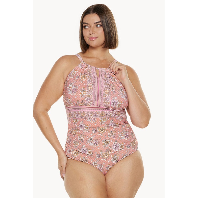 Seychelles Keyhole High Neck One Piece