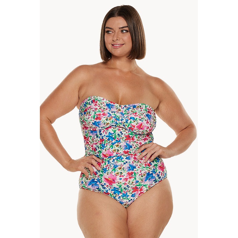 Summer Fields Twist Bandeau One Piece