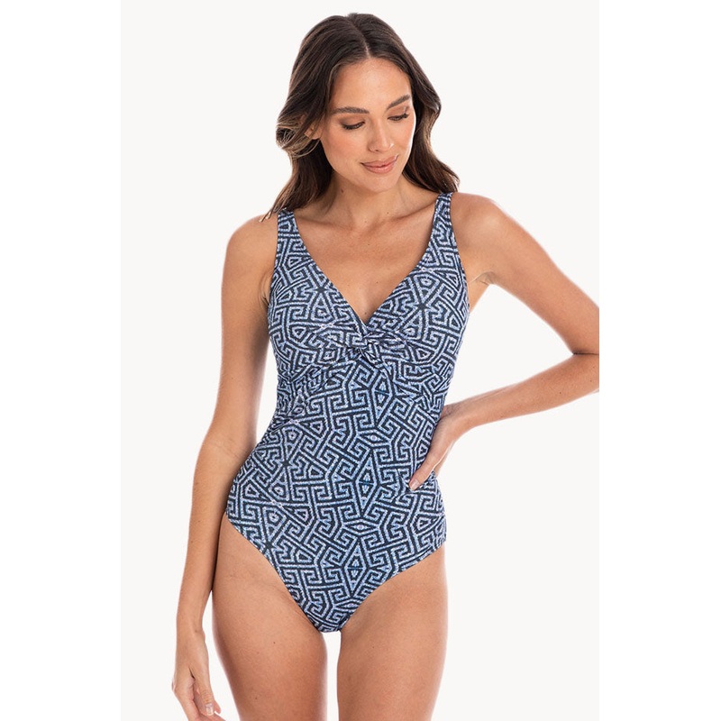 Ferrara Gathered Twist Front One Piece