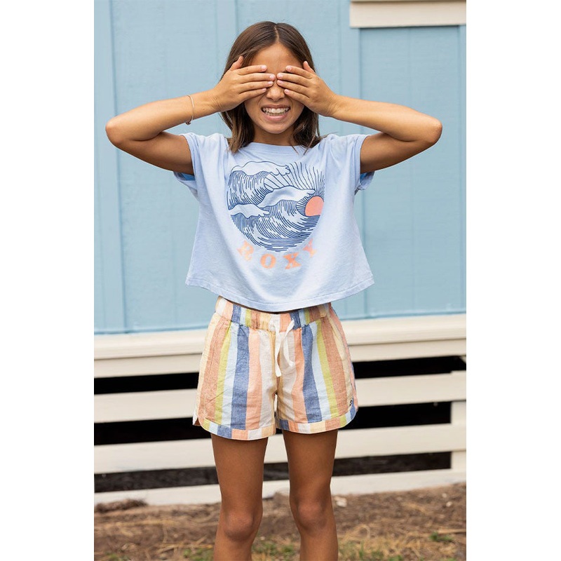 Girls Una Mattina Stripe Short