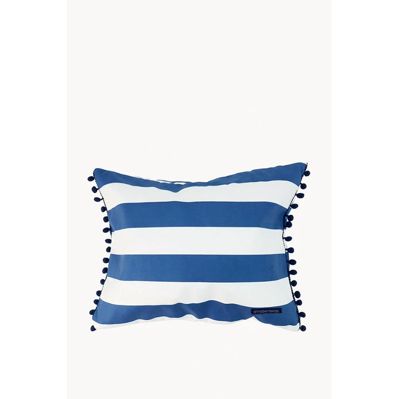 Navy Stripe Beach Pillow