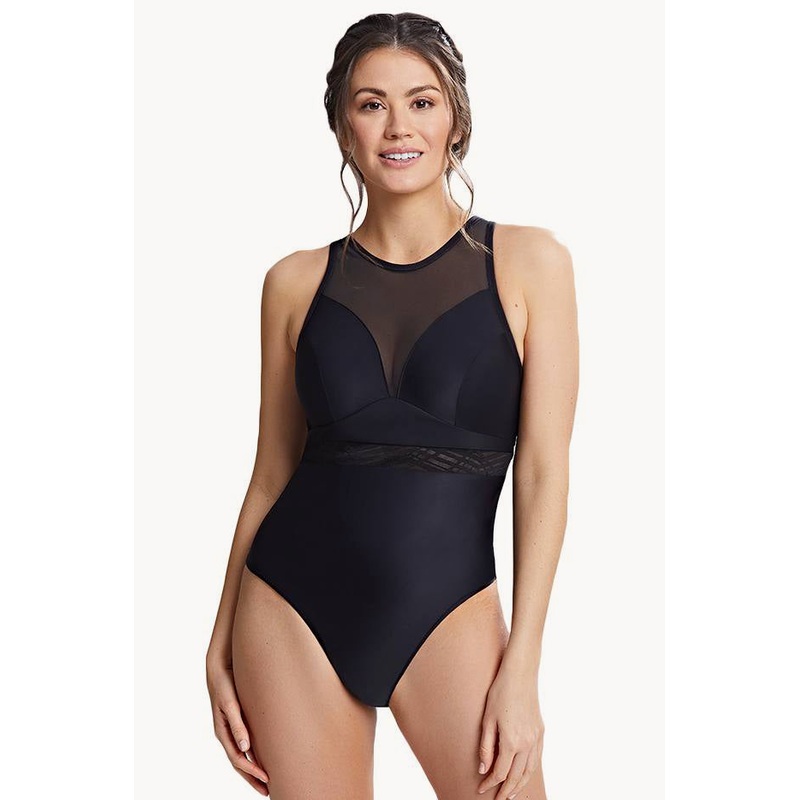 Onyx Chic E Cup Moulded Plunge One Piece