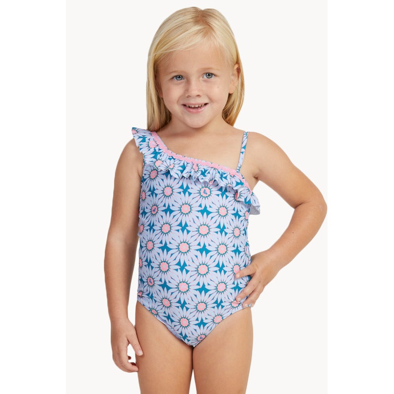 Toddler Girls Bold Florals One Piece