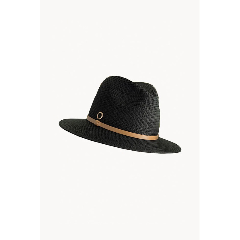 Leather Band Panama Hat