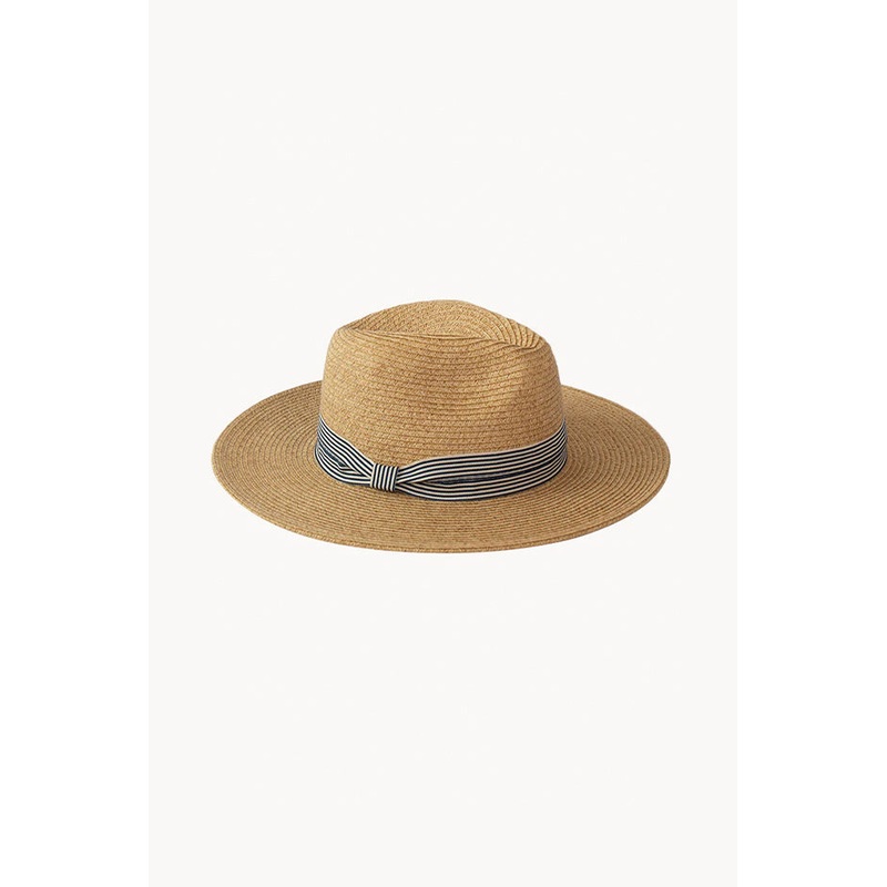 Mens Stripe Band Panama Hat