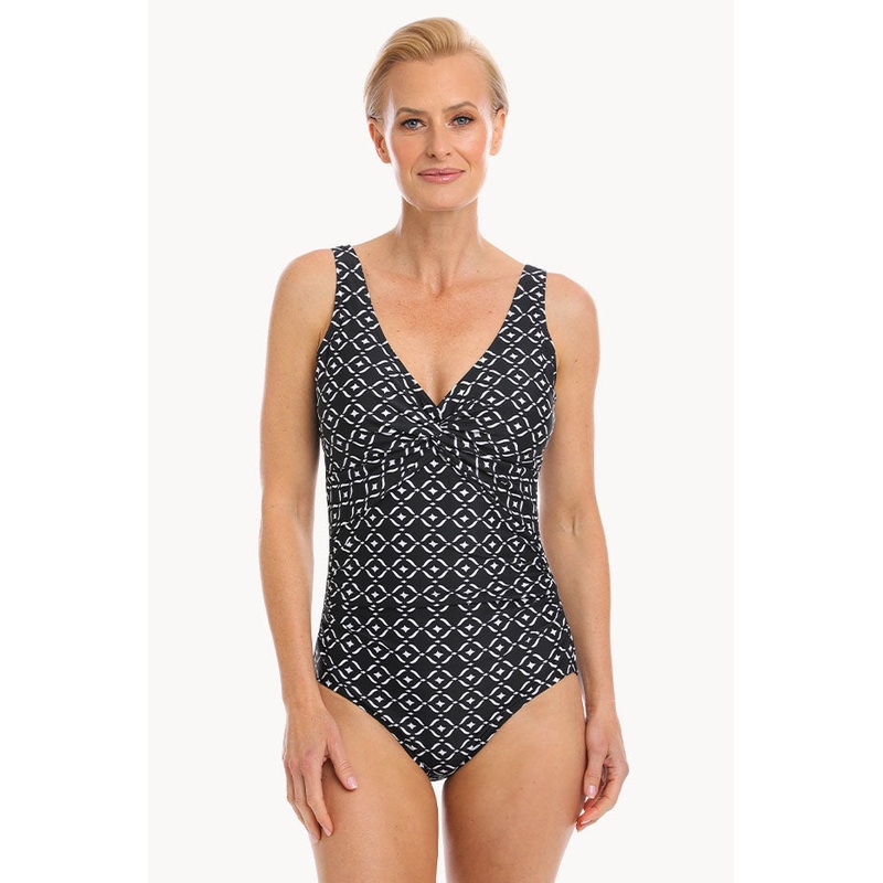 Morocan Twist Front One Piece