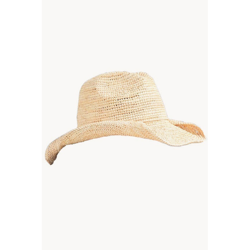 Raffia Natural Twist Cowboy Hat