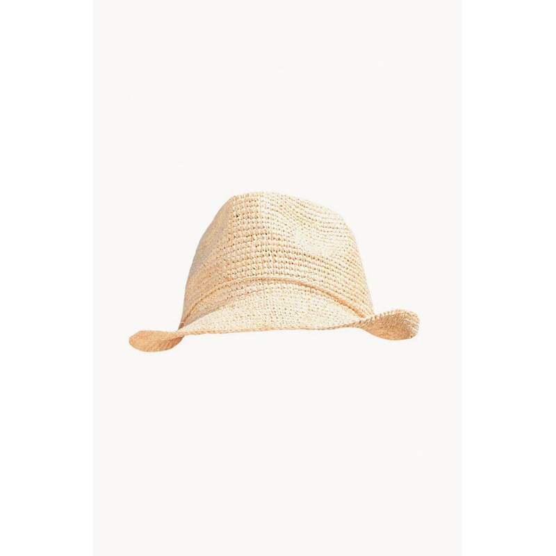 Raffia Natural Twist Fedora