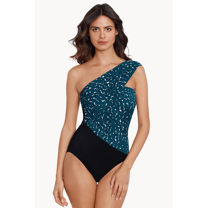 Shadow Dot Colourblock Goddess One Piece